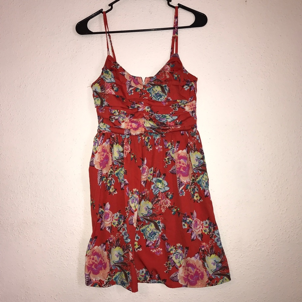 Roxy floral mini dress- size small